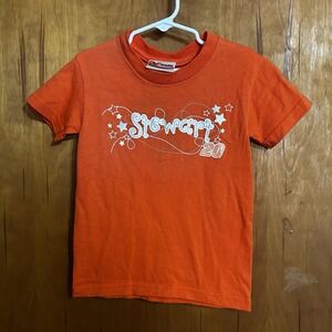 Chase Authentics Stewart #20 NASCAR T-Shirt Youth XS 2-4 Orange Glitter NWT